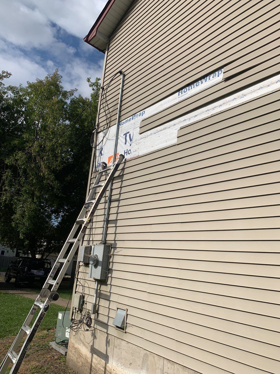 damaged siding on home